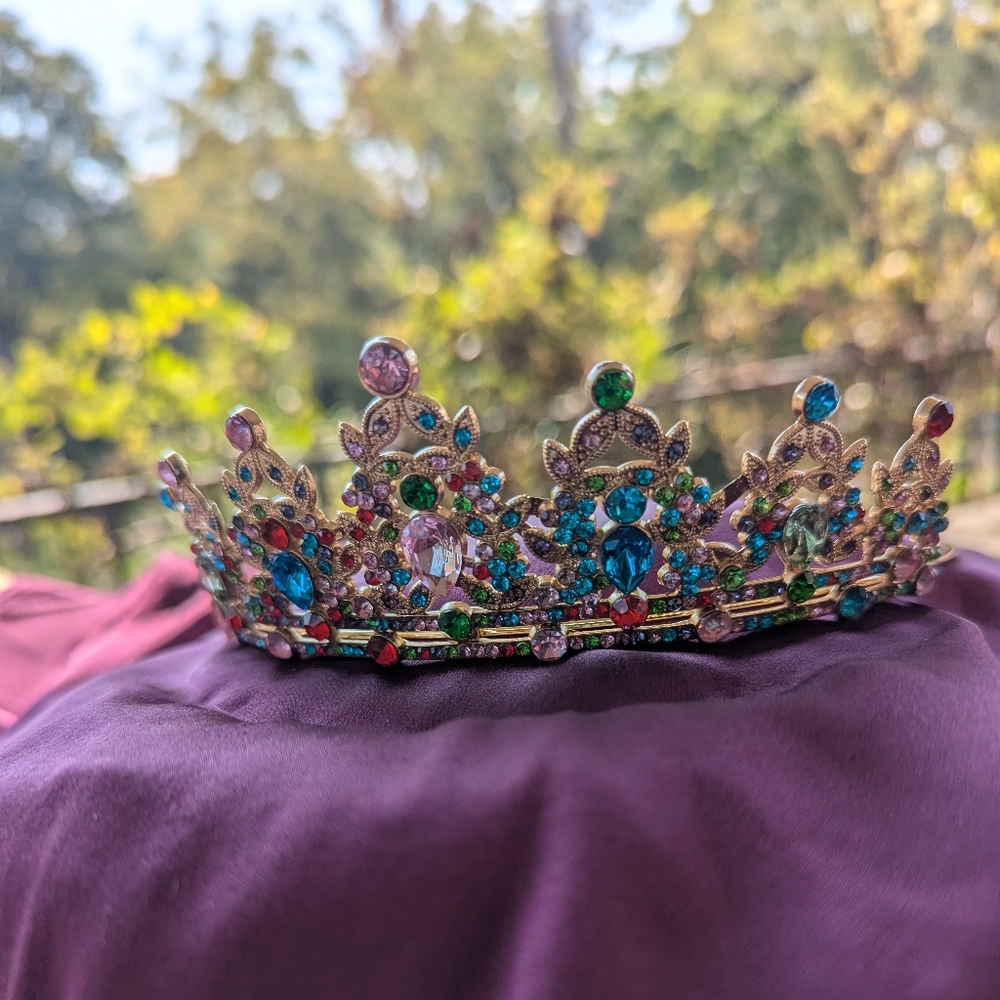 NWT 🌿 Spectacular Garden Tiara COLLECTION 👑 Choose 1 in GOLD w/colorful CZs!